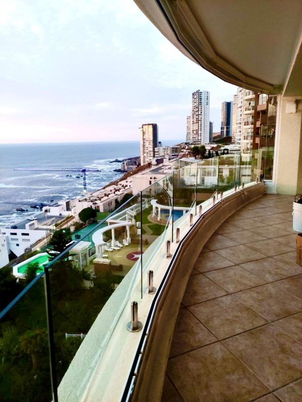 instalación de Baranda de vidrio en viña del mar